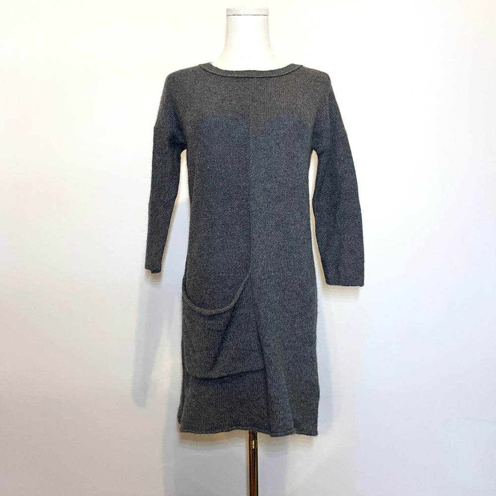 Sea Bleu 100% Cashmere Sweater Dress Tunic Womens Small Minimalist Quiet Luxury